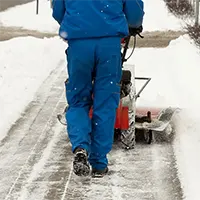 Schneeräumung Schneefräse